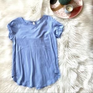 Blue Lululemon tie top breathable